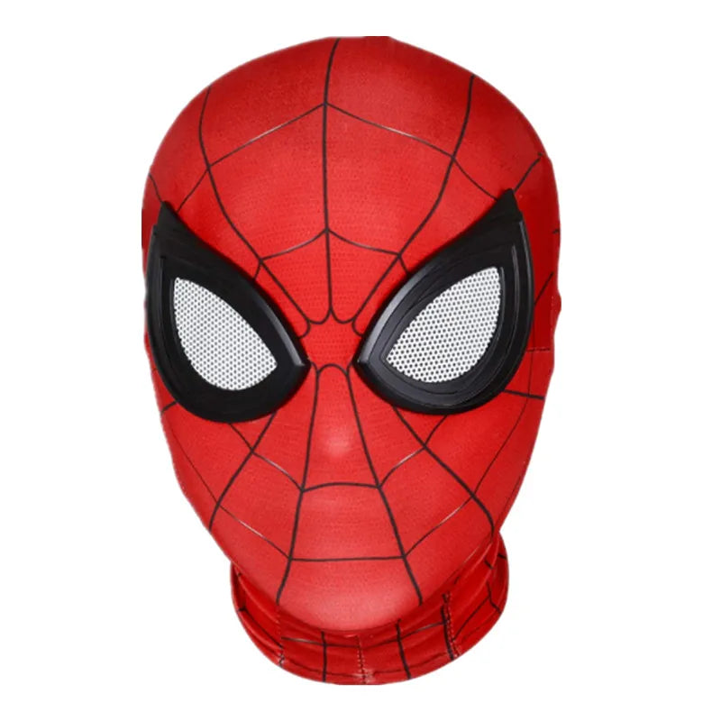 Kids Spider Mask Superhero Costume Spandex Lens Halloween Adults Party Game Performance Prop Cosplay Remy Miles Steel