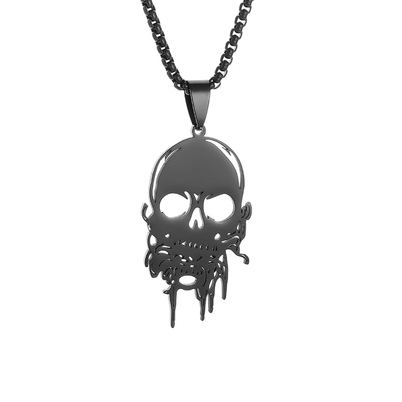 Stainless Steel Simple Personalized Spider Pendant Necklace Men and Women Fashion Party Pendant Jewelry Gift