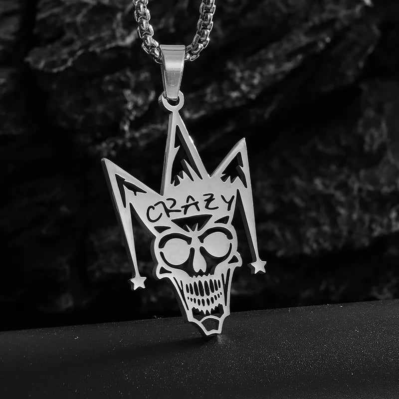 Stainless Steel Simple Personalized Spider Pendant Necklace Men and Women Fashion Party Pendant Jewelry Gift