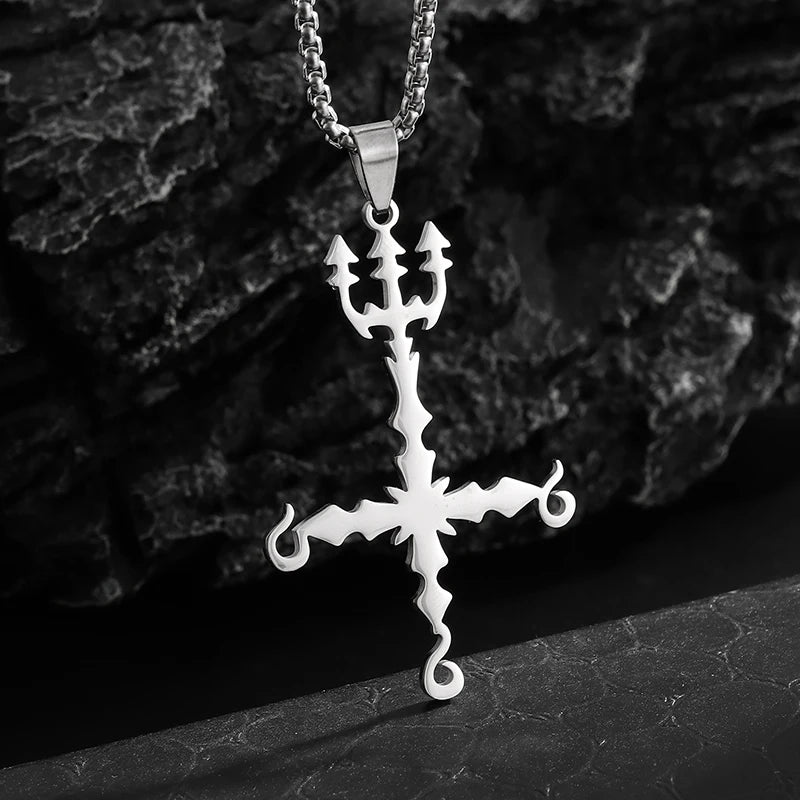 Stainless Steel Simple Personalized Spider Pendant Necklace Men and Women Fashion Party Pendant Jewelry Gift