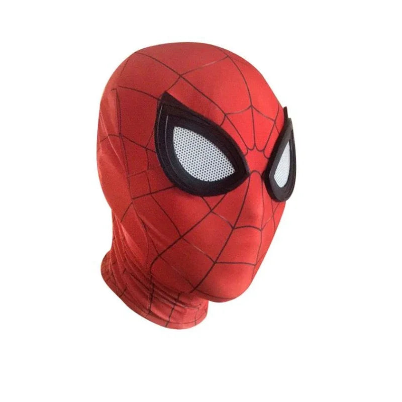 Kids Spider Mask Superhero Costume Spandex Lens Halloween Adults Party Game Performance Prop Cosplay Remy Miles Steel