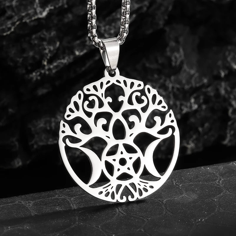 Stainless Steel Simple Personalized Spider Pendant Necklace Men and Women Fashion Party Pendant Jewelry Gift