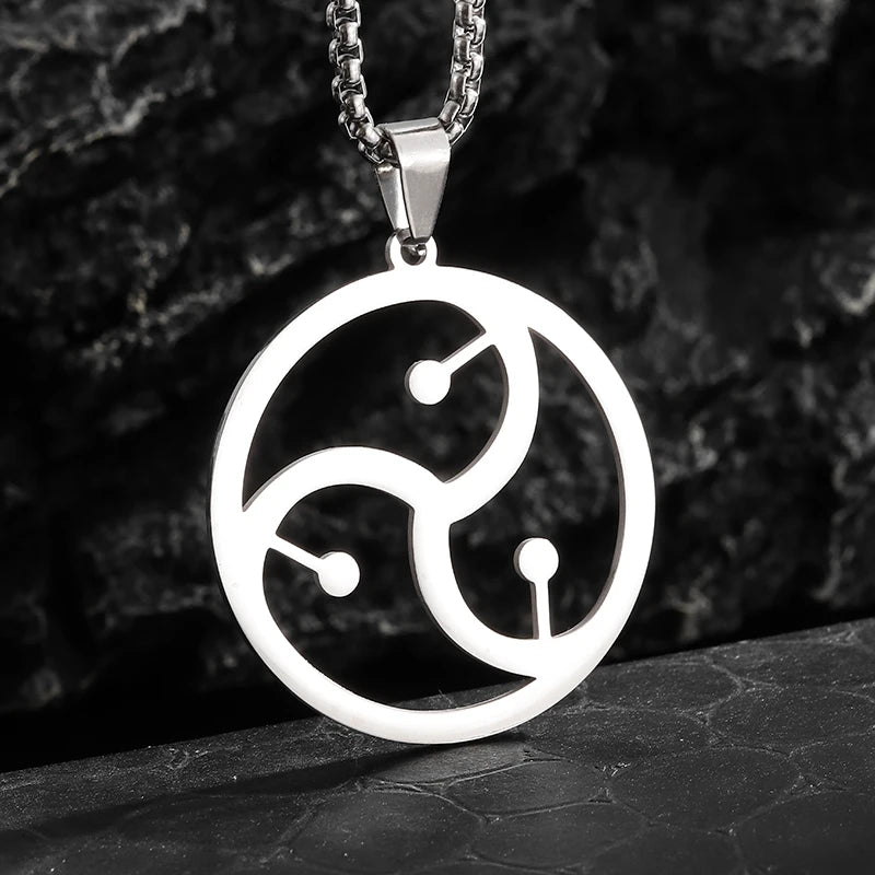Stainless Steel Simple Personalized Spider Pendant Necklace Men and Women Fashion Party Pendant Jewelry Gift