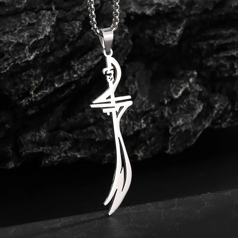Stainless Steel Simple Personalized Spider Pendant Necklace Men and Women Fashion Party Pendant Jewelry Gift