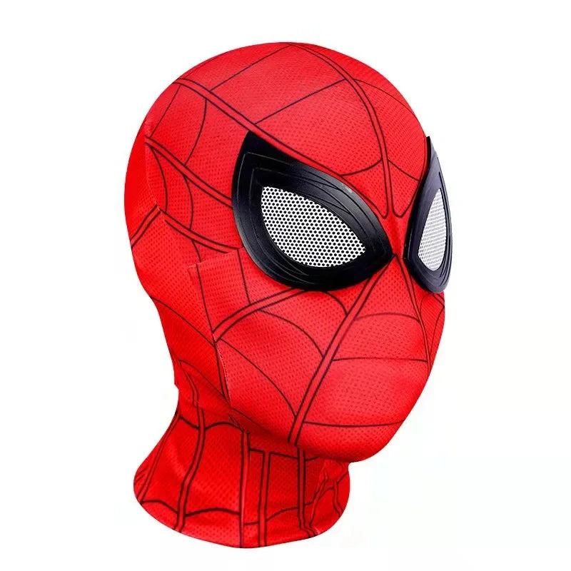 Kids Spider Mask Superhero Costume Spandex Lens Halloween Adults Party Game Performance Prop Cosplay Remy Miles Steel